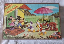 ANCIEN PUZZLE 40 CUBES MICKEY