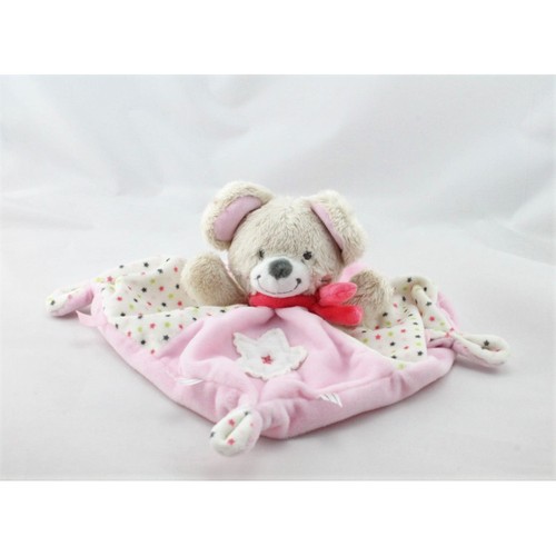 Doudou plat souris - , rose