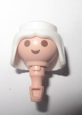 Playmobil Tête  cheveu blanc