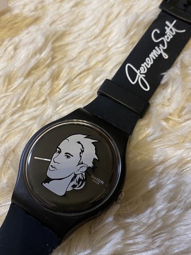 Swatch analog quartz men black - analog,