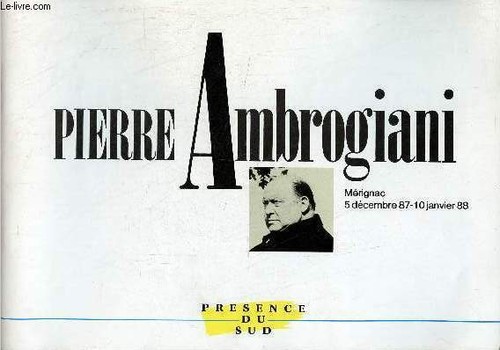 Catalogue pierre ambrogiani - catalogue,