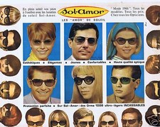 Publicité Advertising 026 1966 Sol-Amor les lunettes de soleil