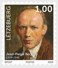 Luxembourg 2024 Jean-Pierre Beckius 1899 1946 artist  Painters sculpture 1v mnh