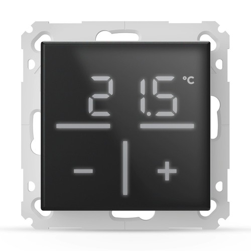 Thermostat mural verre - en,