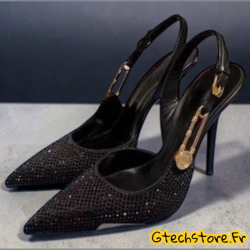 Escarpins femme luxe strass - escarpins,