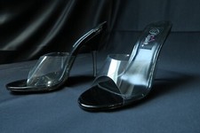 Pleaser mules sandales noires