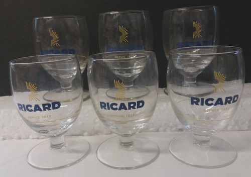 Lot verres ricard cl - 6,