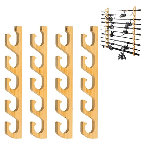 Porte canne pêche bois - porte,
