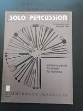 PARTITION - WOLFGANG PACHLA - 12 ETUDES POUR MARIMBA