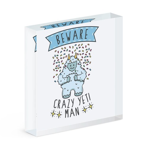 Attention fou yeti homme - yeti,