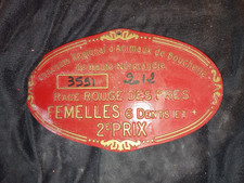 Plaque concours animaux - concours, de