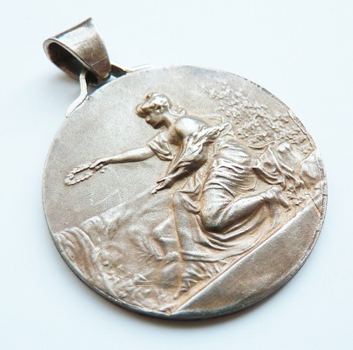 Médaille pendentif argent - pendentif,