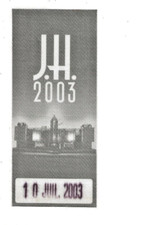 PASS CONCERT - Johnny Hallyday : Tour 2003  Stade de La Beaujoire Nantes