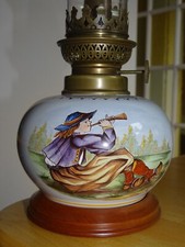 LAMP OIL CERAMIC HENRIOT QUIMPER FRANCE BRETON