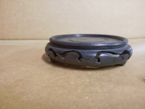 Socle stand rond bois - socle,