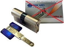 Serrure à double cylindre BRICARD 17471 40+40