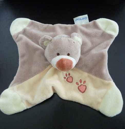 Doudou plat nattou ours pol - *.,