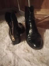 🎀 Bottines Tout en Cuir