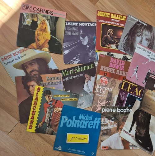 Lot 180 disques vinyles - lot,