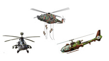 mug militaire aavec 3 hélicoptères