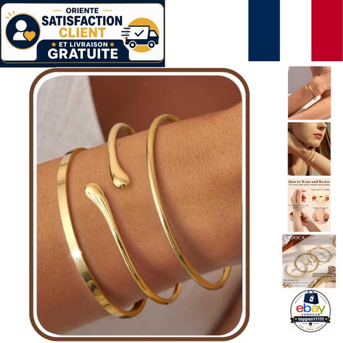 élégance bracelets - or, :