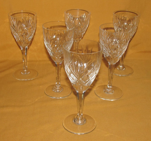 Série verres vin en - 6, à