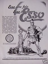 PUBLICITÉ 1929 ESSO UNE FOIS