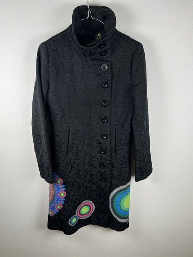 Manteau noir desigual femme - manteau,