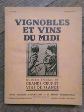 VIGNOBLES ET VINS DU MIDI-GRANDS CRUS ET VINS DE FRANCE-1934-