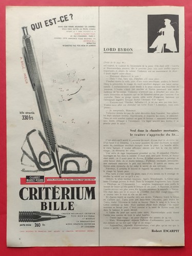 Publicité presse 1956 - publicité, presse: