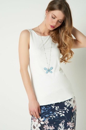 Womens white double - white, tank