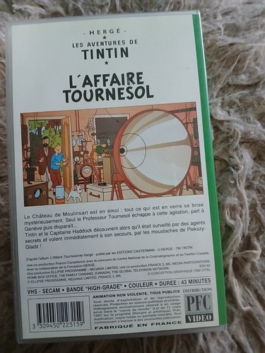 Vhs tintin - k7,