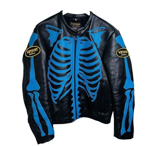 Mens blue vanson skeleton - blue,