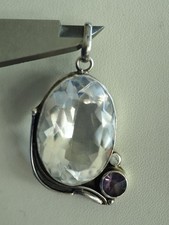 GROS PENDENTIF VINTAGE CRISTAL