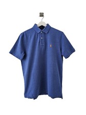 Polo Ralph Lauren bleu S homme en coton manches courtes très bon état