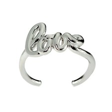 Bague pied love argent - bague,