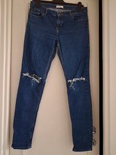 Jean slim brut troué Pimkie