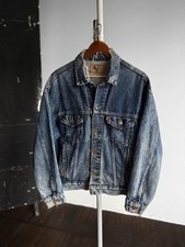 Veste en jean homme Levis bleu vintage années 90 manches longues col écarté...