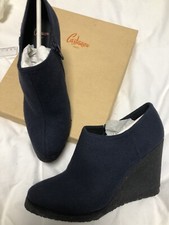 Castaner - C Neuves Bottines talons 9 cm zip cuir Bleues