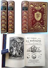 3 volumes de Jean de Bonnot 1969 Fables de La Fontaine avec les figures d'Oudry