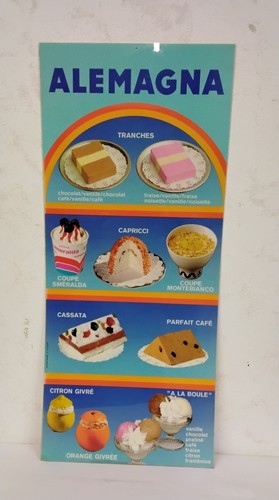 Enseigne carte des glaces - des,