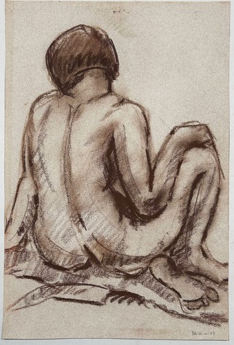 Nude naked woman dessin - naked,