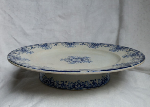 Assiette montée faïence - assiette, en