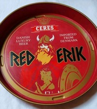 Plateau Métal Bière Ceres Red Erik Ø 32,5 Cm