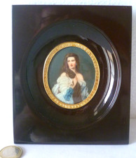 ANCIENNE MINIATURE PEINTE SUR