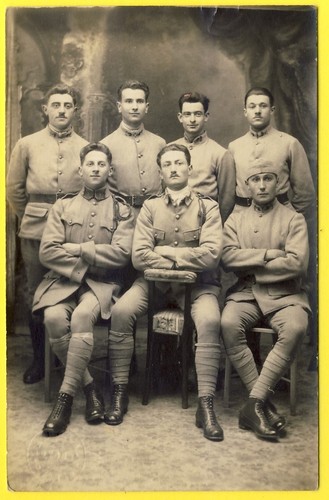 Cpa carte photo militaires - cpa,