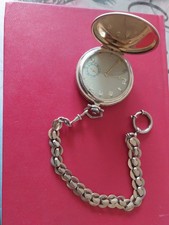 Montre A Gousset Avec Chaine Plaqué Or Origine Allemande Tres Bon Etat...
