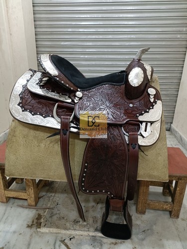 Selle western show - show, argent