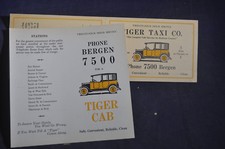 TIGER TAXI BUSINESS CARD AD