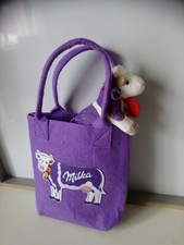 Peluche vache milka avec sac